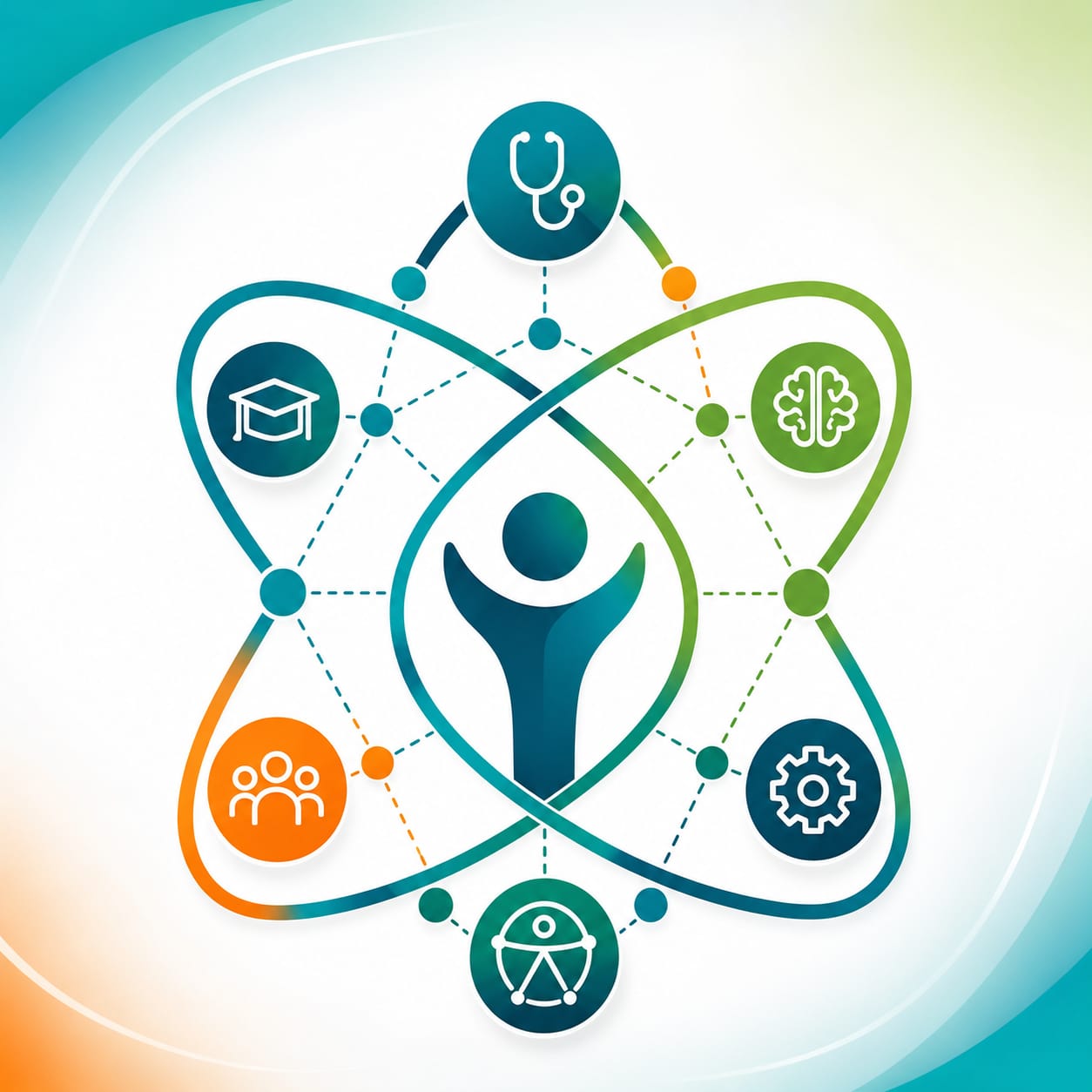 Identidad como núcleo de salud, educación, comunidad, tecnología e instituciones