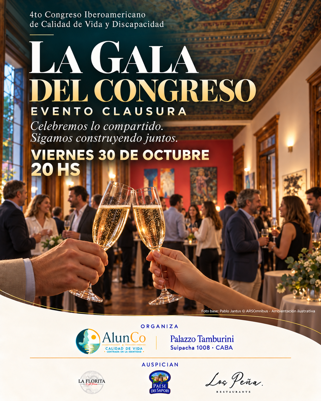 Flyer La Gala del Congreso · Evento clausura